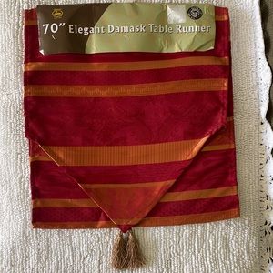 70" Damask Table Runner